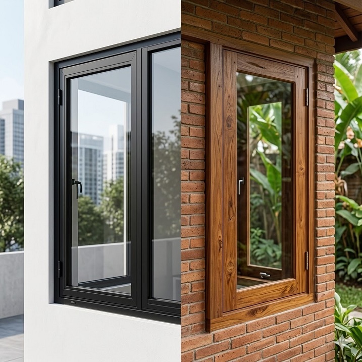 Kusen Aluminium vs Kusen Kayu